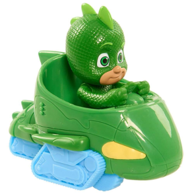 PJ Masks Mini Wheelie Vehicles Catboy’s Cat-Car Owlette’s Owl Glider Gekko’s Gekko-Mobile Green Color