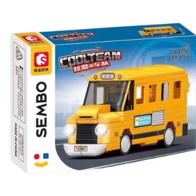 Sembo City Series Building Block Collection Vehicle Bus Brick Block 714356 Sembo City Series Building Block Collection Vehicle Bus Brick Block 714356