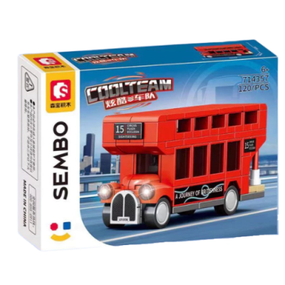 Sembo City Series Building Block Collection Vehicle Bus Brick Block 714357 Sembo City Series Building Block Collection Vehicle Bus Brick Block 714357