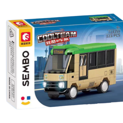 Sembo City Series Building Block Collection Vehicle Bus Brick Block 714359 Sembo City Series Building Block Collection Vehicle Bus Brick Block 714359