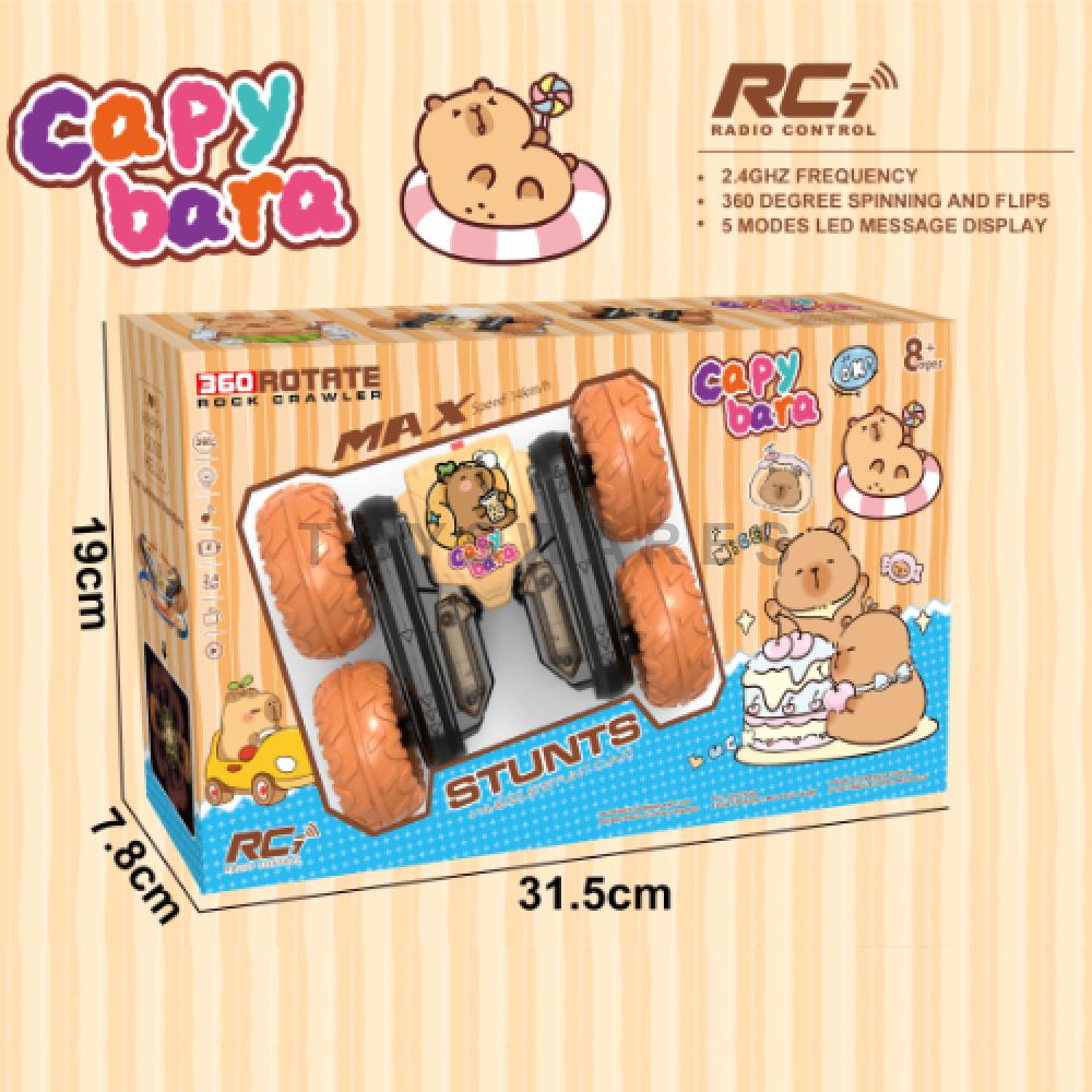 MAINAN Capybara Light Remote Control Stunt Car Remote Control Car Toy