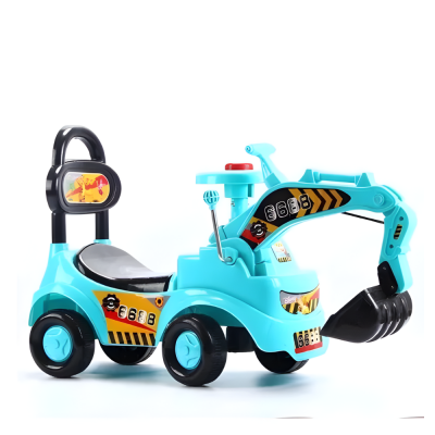 Children Kids Ride On Excavator Digger Toy With Music Baby Push Ride