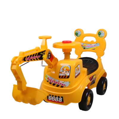 Children Kids Ride On Excavator Digger Toy With Music Baby Push Ride