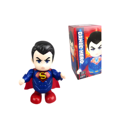 Dance Hero Action Figure Superhero Toys LED Flashlight And Sound Mainan Kanak Kanak Hero Menari