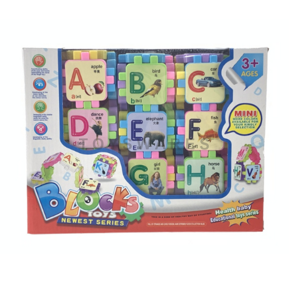 Educational ABC Alphabet Building Blocks for Kids – Fun Learning Toy ...