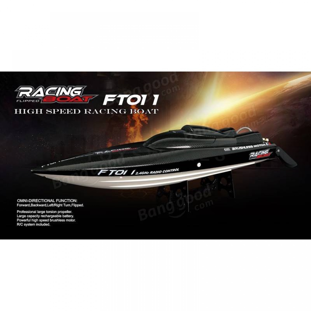 Bateau RC Feilun FT011 – 65 Cm – 2,4 GHz – Sans Balais – Haute Vitesse – Coque Inversée – Neuf