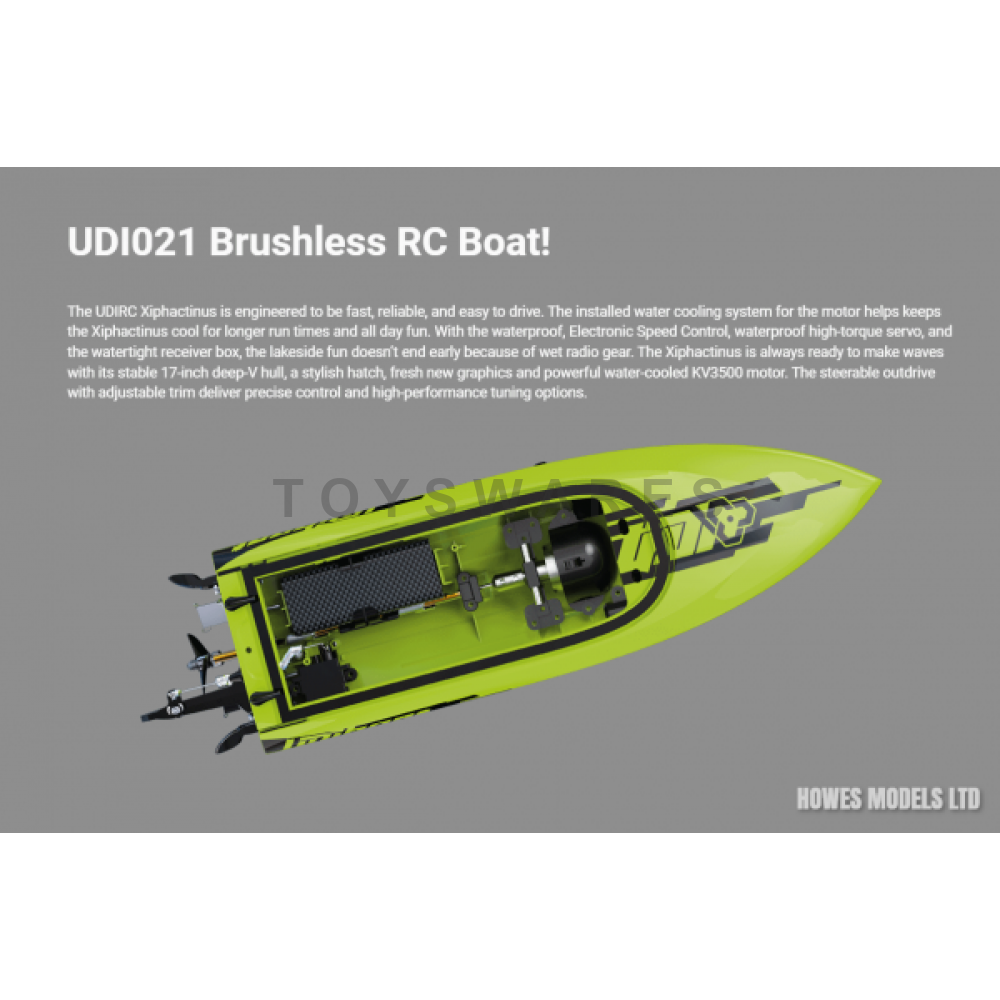 UDI SPEED RC BOAT UDI020 UDI021 BRUSHED BRUSHLESS 40KM/H WATERPROOF 2