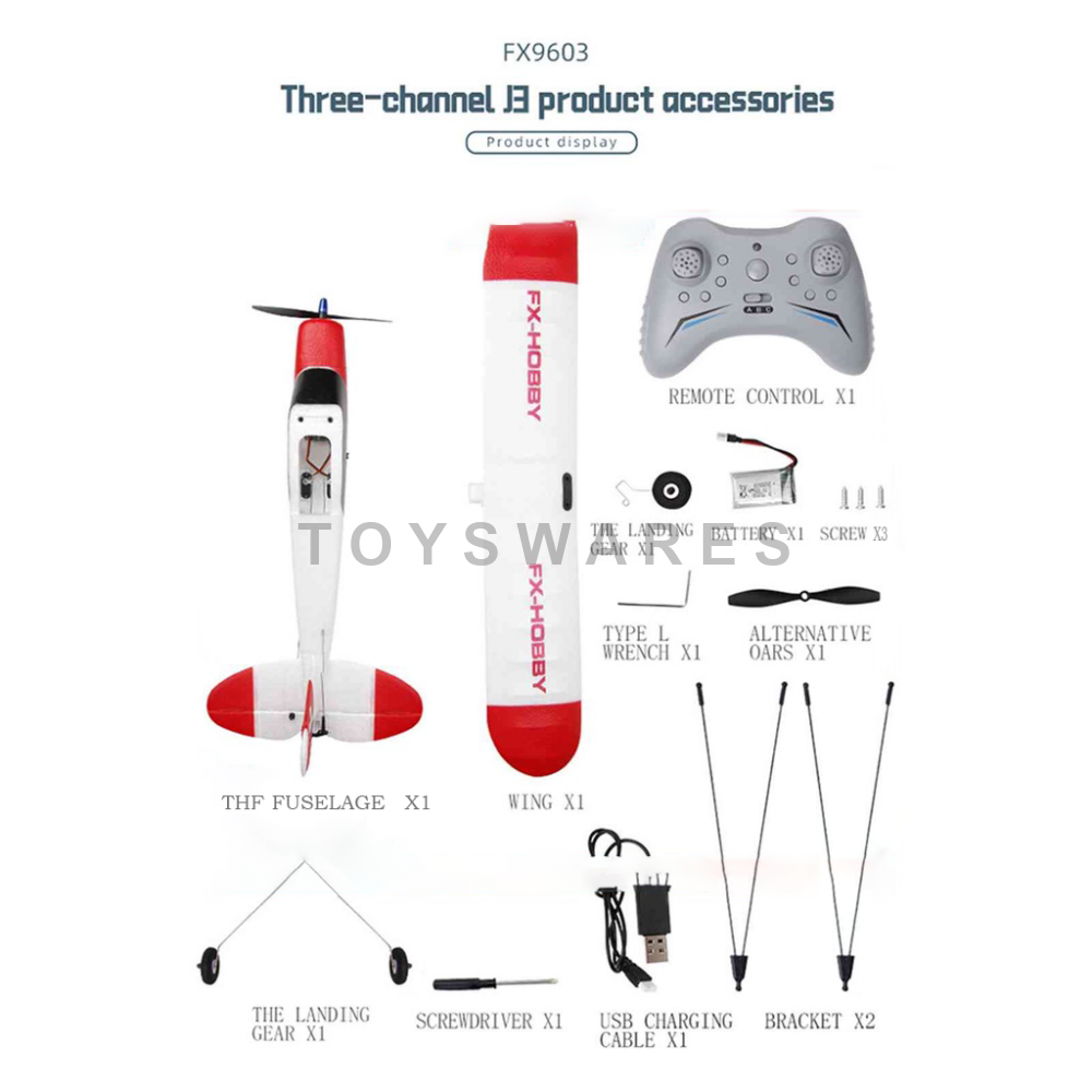 Remote Control Flying Model Plane 3CH Outdoor Remote Control Plane With