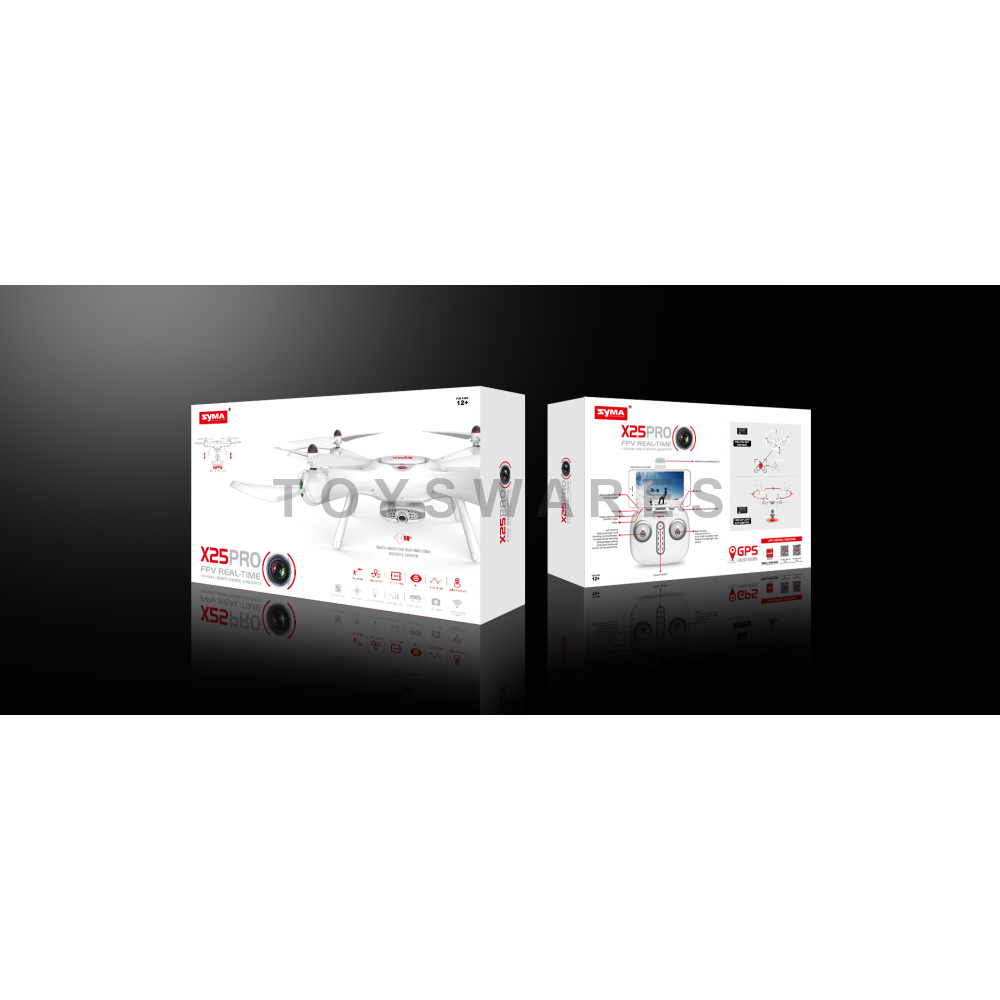SYMA X25PRO FPV Real-Time 2.4GHz 4CH RC Drone Quadcopter GPS One Key ...