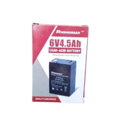 Rhinomax 6V 4.5AH Lead - Acid Battery Rechargeable Valve Regulated