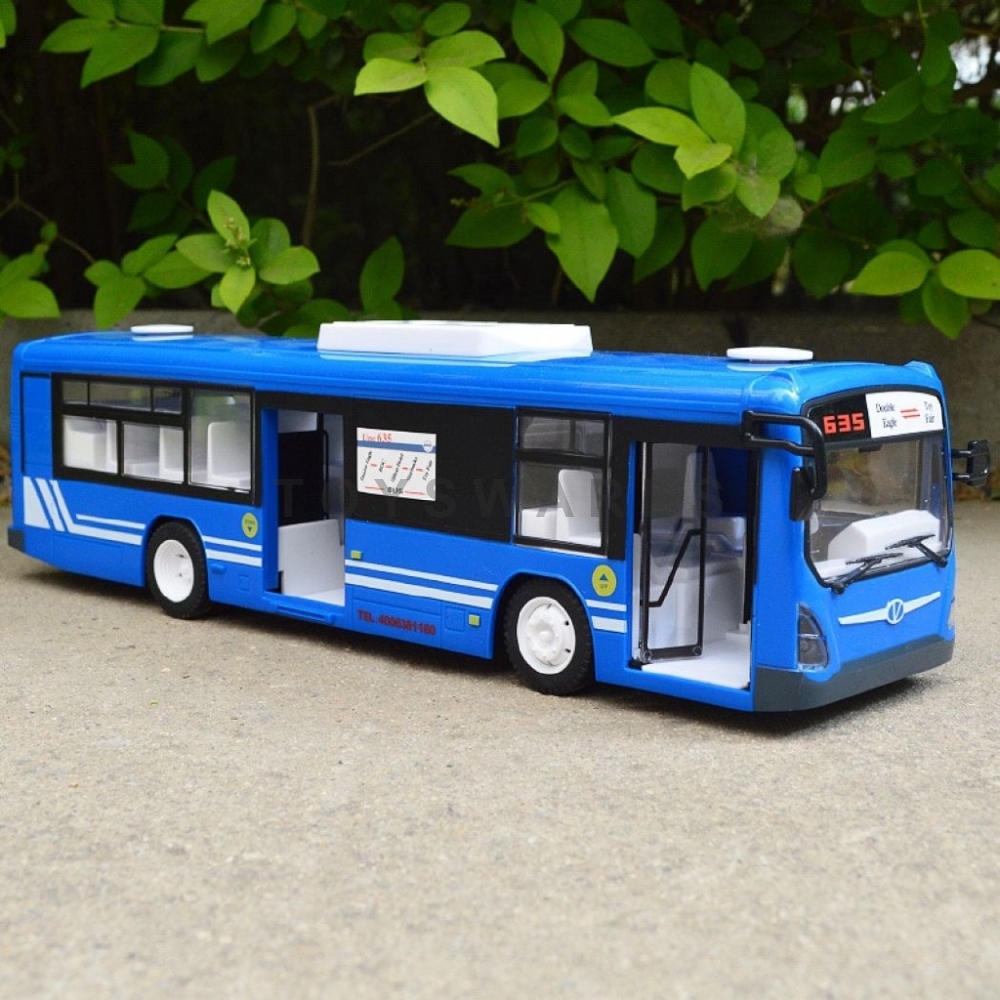 Çift E E635-003 şarj edilebilir RC otobüs araçlar 2.4GHz 1/18 ölçekli açılış kap