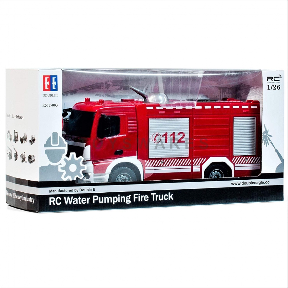 DOUBLE E572003 FIRE TRUCK WATER SPRAY RC, 1/26 2.4GHZ WIRELESS REMOTE